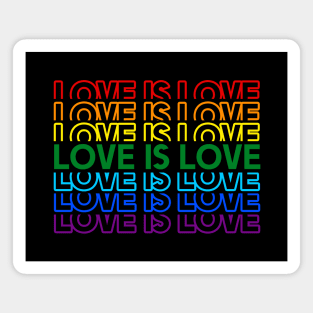 Love is Love Rainbow Pride Shirt, LGBTQ, Gay Shirt, Lesbian Shirt, Gift for Gay Lesbian, Queer Pride Month Magnet